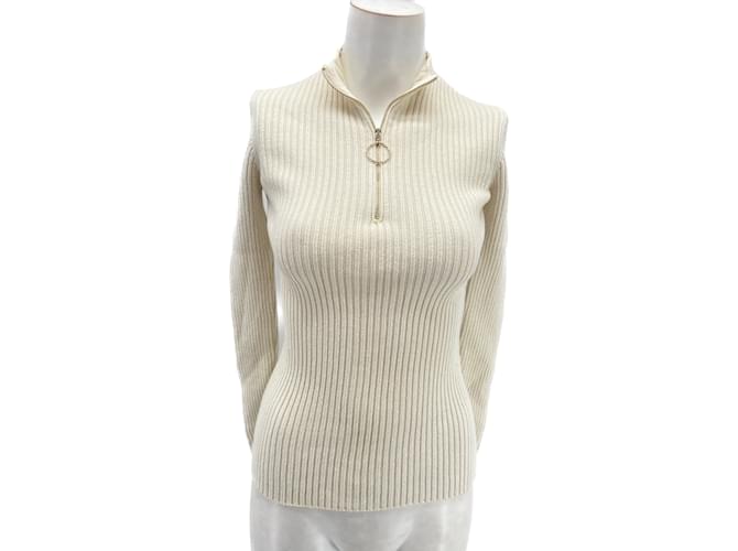 MAJE  Knitwear T.US 2 cotton White  ref.979639