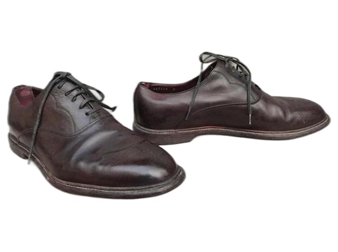oxford Dolce & Gabbana p 43 Red Dark brown Exotic leather  ref.979655