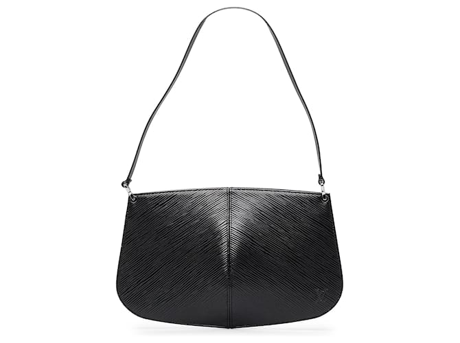 Louis Vuitton, Bags, Authentic Louis Vuitton Epi Demi Lune Pochette Black  Leather Shoulder Bag