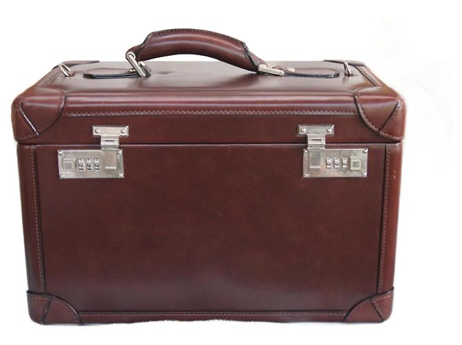 Autre Marque Ascoli Leder Kosmetiktasche