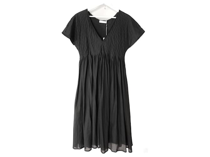 Autre Marque Merlette Zeeland Black Cotton Dress  ref.980326