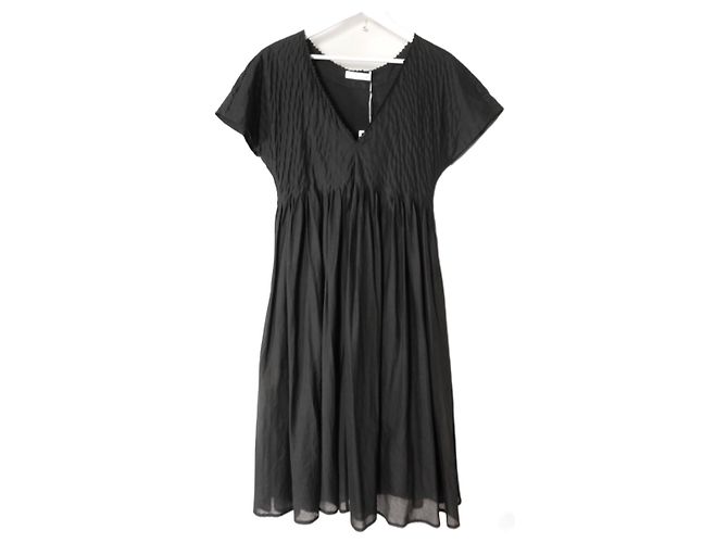 Autre Marque Merlette Zeeland Vestido de algodón negro