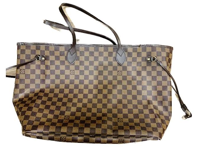 sac cabas louis vuitton sac plat en toile damier enduite ebene et