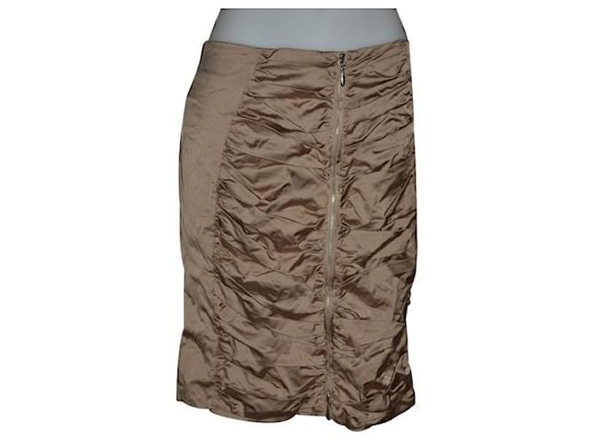 Flavio Castellani Skirt new Light brown Synthetic Cotton  ref.980359