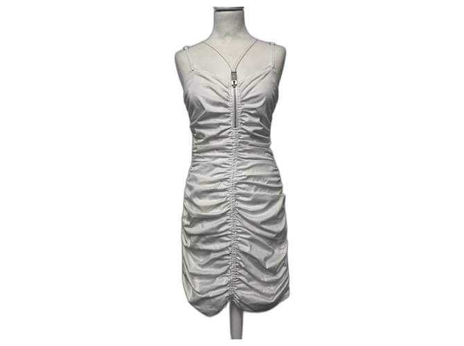 Autre Marque Dresses White Cotton Elastane  ref.980394