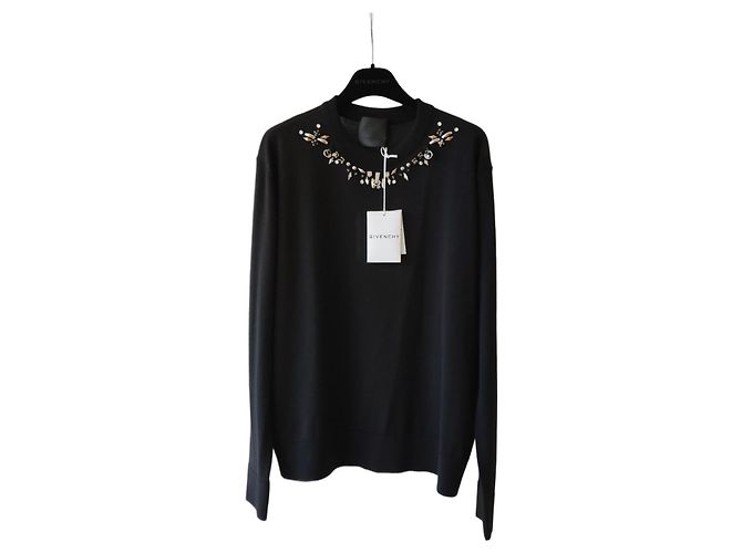 GIVENCHY BLACK WOOL SWEATER Nero