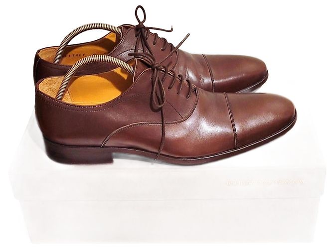 Finsbury Scarpe Oxford Cap Toe in Pelle Marrone Chiaro