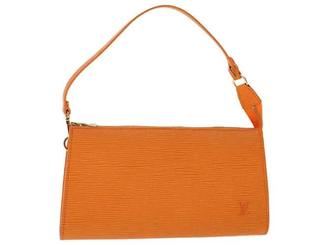 Louis Vuitton Pochette Accessoire Naranja Cuero  ref.980472