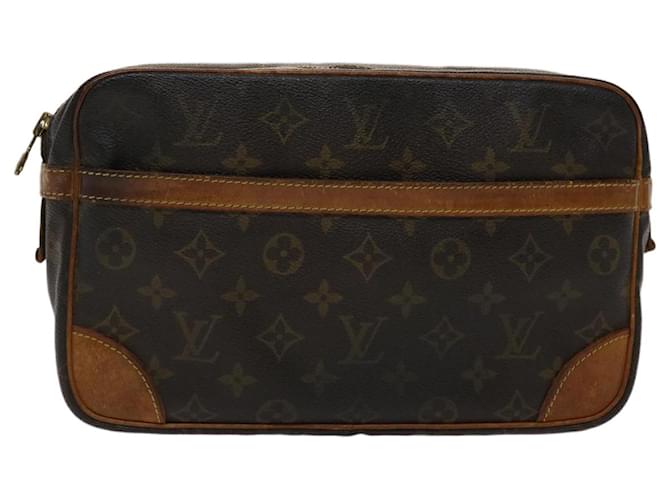 Louis Vuitton Monogram Compiegne 28 Clutch Bag M51845 LV Auth 46700 Cloth  ref.980844