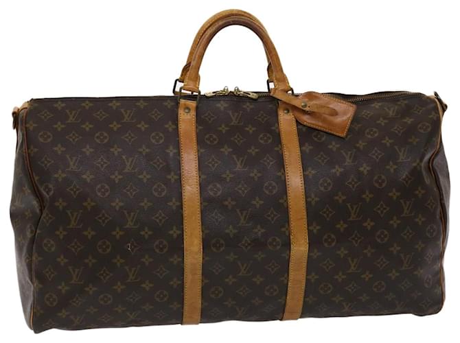 Louis Vuitton Monogram Keepall Bandouliere 60 Boston Bag M41412 LV Auth 47031 Cloth  ref.980877