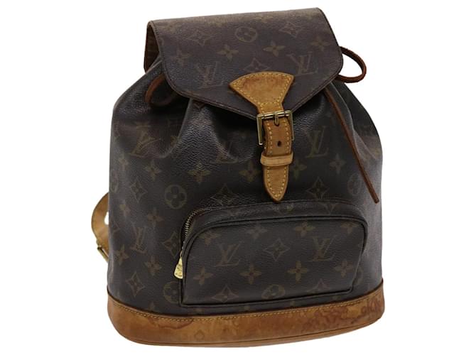 LOUIS VUITTON Monogram Montsouris MM Backpack M51136 LV Auth hk378