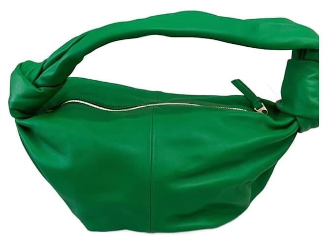 Bottega Veneta Double KNOT Green Leather  ref.980991