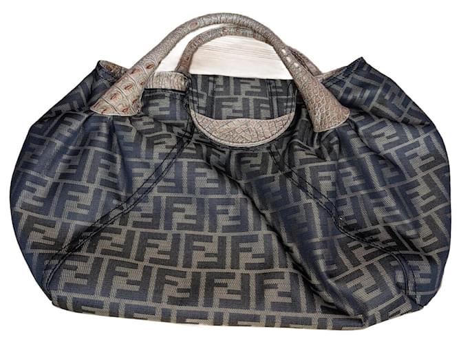 Fendi Spy Bag Brown Cloth  ref.980999