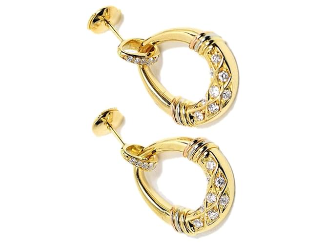 cartier 18k Gold Diamond Earrings Yellow Yellow gold  ref.981083