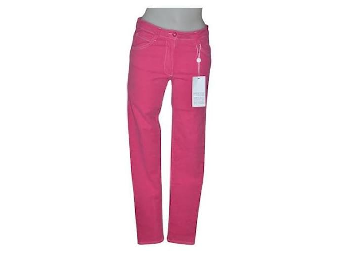 Mm6 new jeans Pink Cotton Elastane  ref.981090