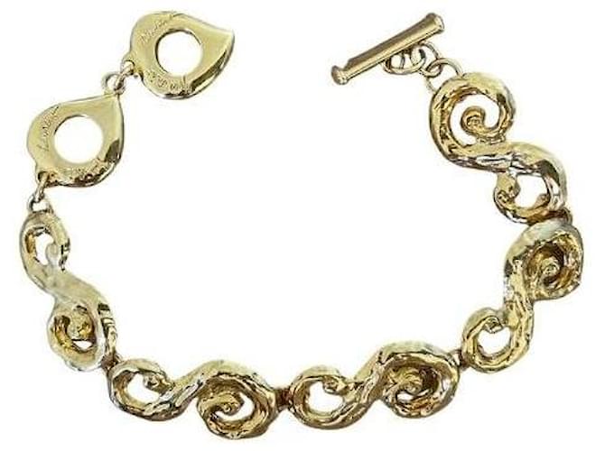 Vintage Yves Saint Laurent Hammered Plate Bracelet – Recess