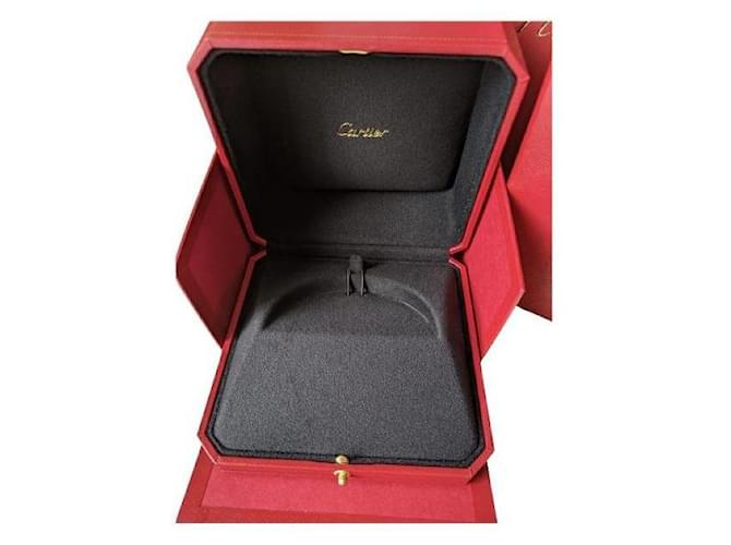 Bracelet jonc Cartier Love Juc boîte doublée et sac en papier Rouge  ref.981270