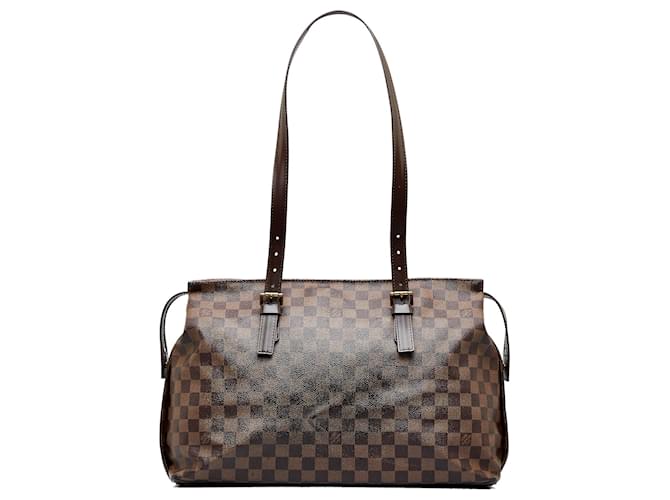 Louis Vuitton Brown Damier Ebene Chelsea Cloth ref.981317 - Joli