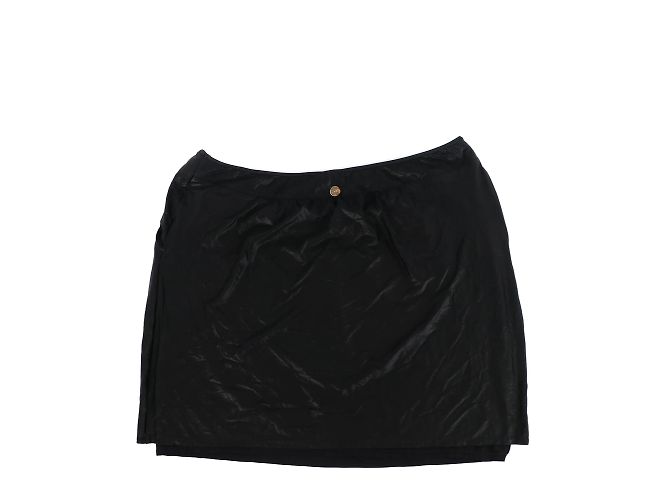 CHANEL - Gonna nera in nylon (T42) Nero