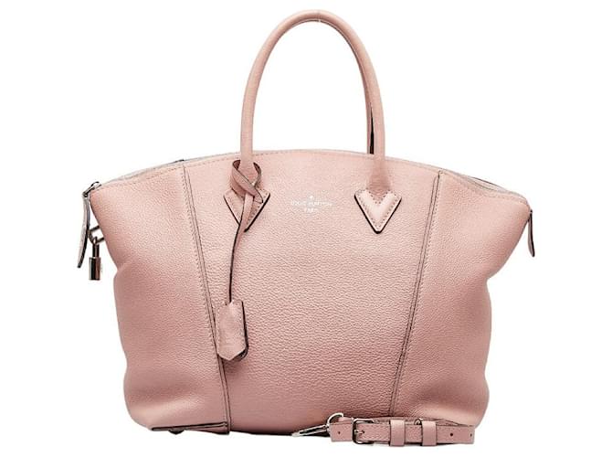 Louis Vuitton Taurillon Soft Lockit MM M50029 Pink Leather Pony
