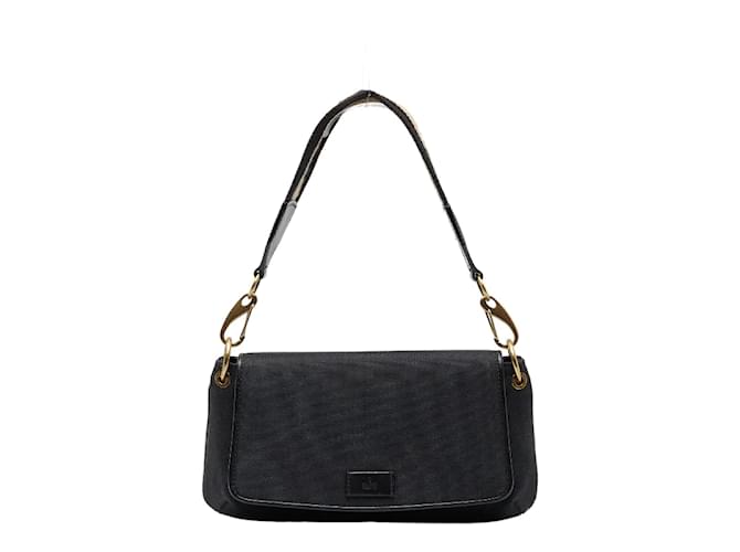 Gucci Canvas Flap Shoulder Bag 106671 Black Cloth  ref.981791