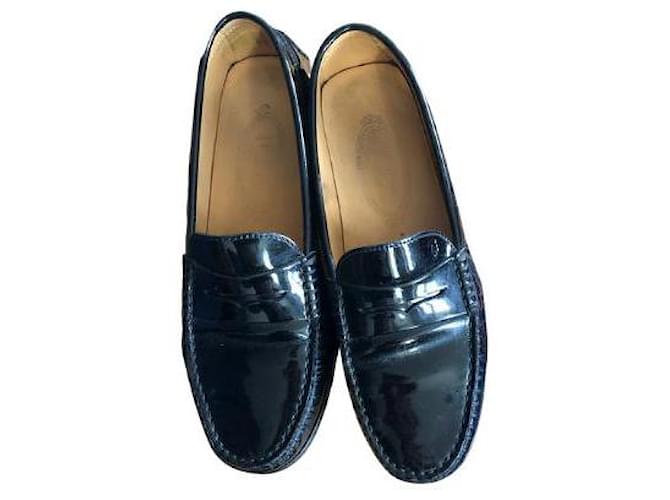 Tod's Flats Black Patent leather  ref.981797