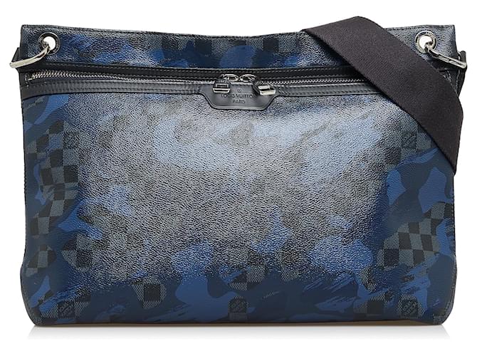 Louis Vuitton Damier Cobalt Camouflage Hunter Crossbody Bag (SHG