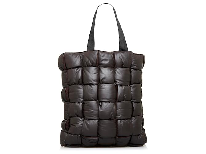 Bottega Veneta Black & Brown Leather Tote Bag