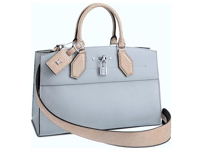 Louis Vuitton City Steamer East West Bag Grey Leather  ref.982469