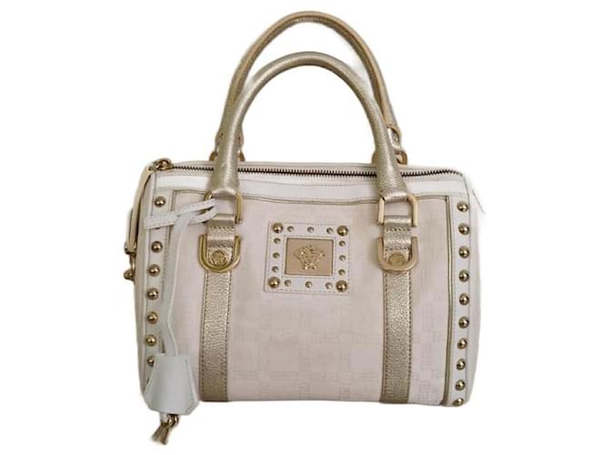 Versace Handbags Cream Synthetic  ref.982480