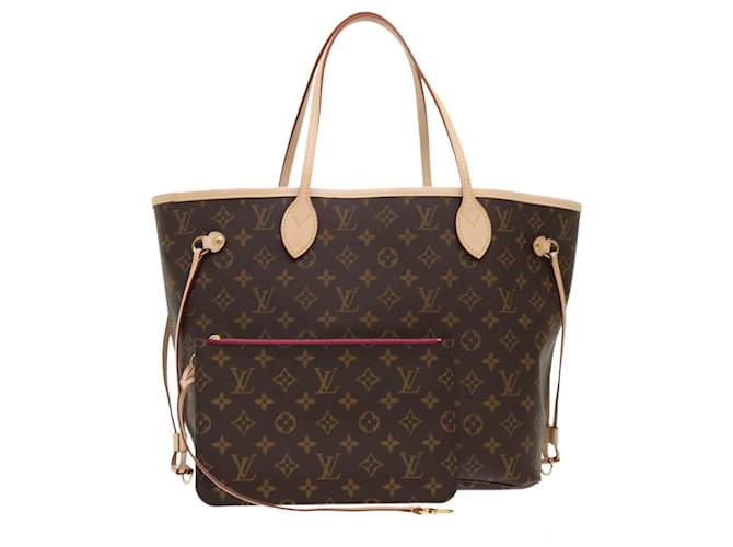 LOUIS VUITTON Monogramme Neverfull MM Tote Bag M40156 Auth LV 47541A Toile  ref.982616