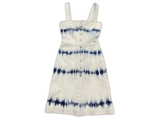 Stella Mc Cartney Stella McCartney Tie Dye Denim Kleid Blau