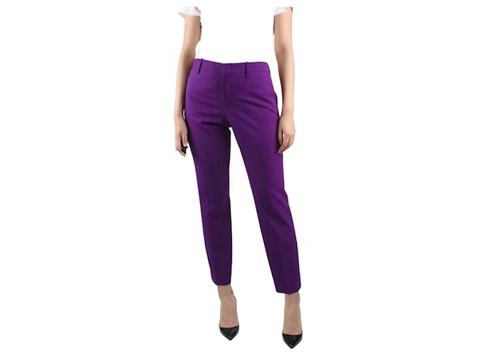 Gucci Purple tailored trousers - size IT 44 Wool  ref.983011