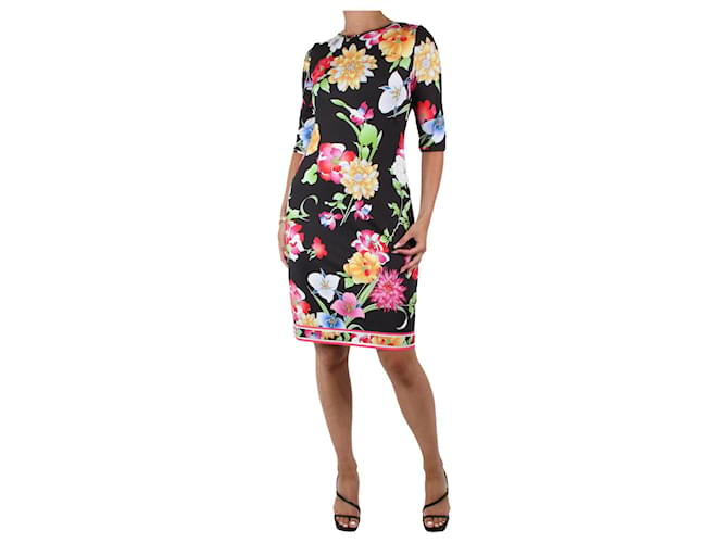 Emilio Pucci Multicolour floral printed dress - size IT 40 Multiple colors Silk  ref.983113