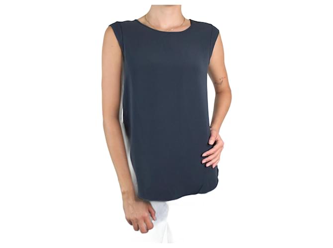 Loro Piana Blue sleeveless silk top - size IT 42 ref.983374 - Joli