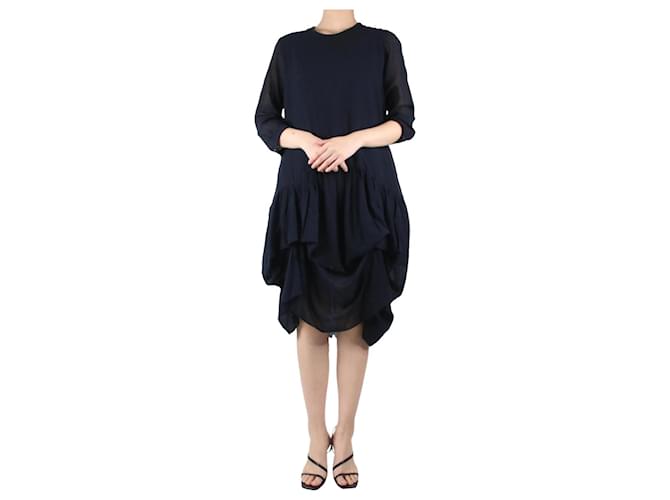 Autre Marque Blue wool blend dress - size M  ref.983602
