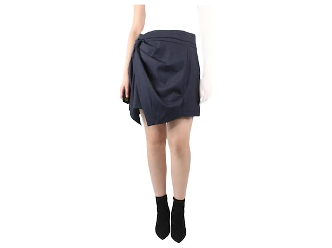 Isabel Marant Etoile Grey check knot skirt - size UK 12  ref.983607