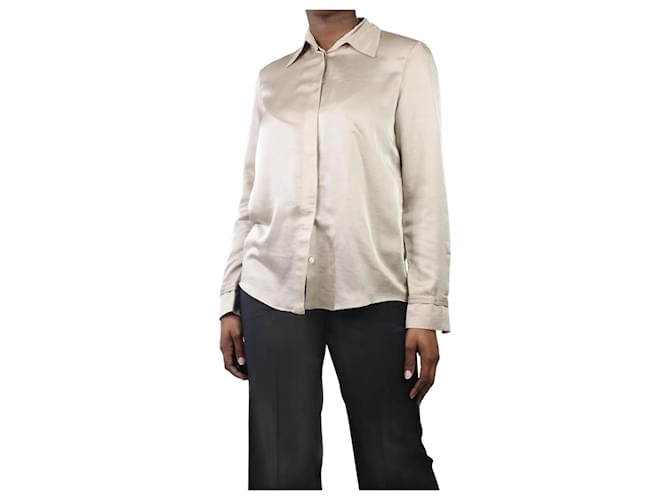 Gabriela Hearst Camisa neutra com botões - tamanho IT 42 Seda  ref.983646