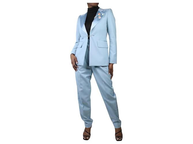 Marc Jacobs Ensemble blazer et pantalon bleu - taille US 6 Polyester  ref.983674