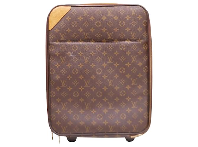 Louis Vuitton Pegase 55 Roller Suitcase (Authentic Pre-Owned) Leather Travel  Bag
