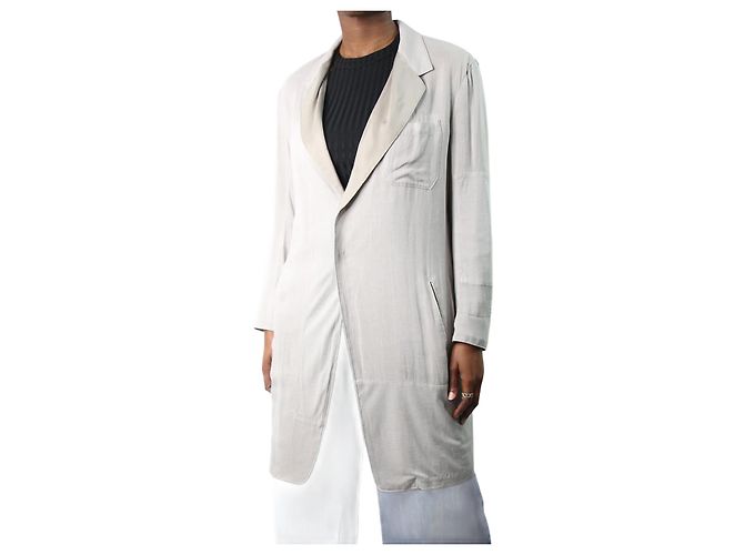 Y'S Grey summer coat - size UK 12