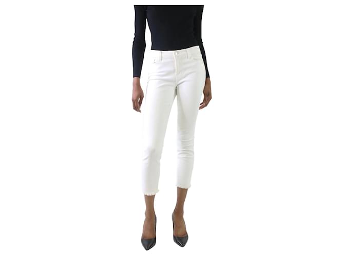 J Brand Jeans skinny bianchi - Taglia 27 Bianco Cotone  ref.984168