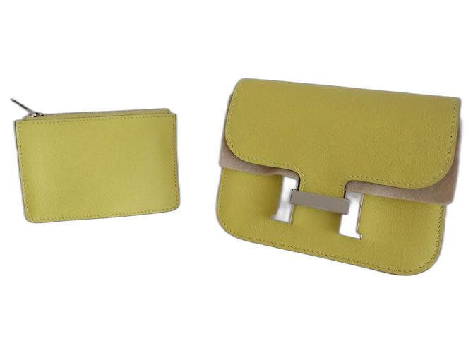 Bolsa Constance Slim Hermès Amarelo