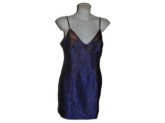 Vestido iridiscente Topshop de algodón Multicolor