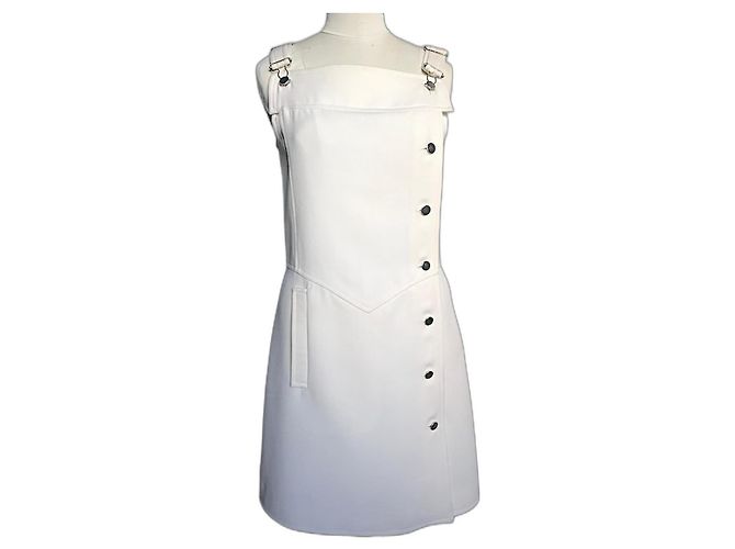 Courreges Courrèges dress with straps Cream Eggshell