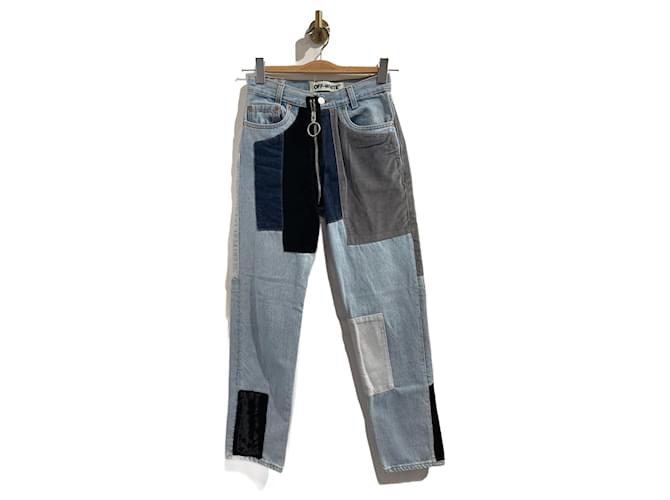 Off-White c/o Virgil Abloh Jeans In Blue Cotton