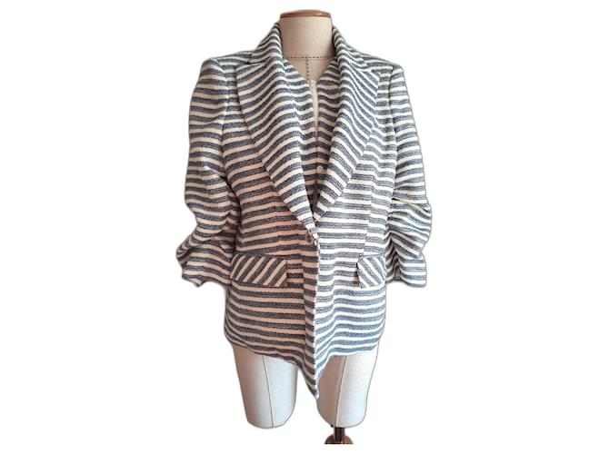 Veronica Beard Jackets White Blue Multiple colors Cotton Polyester  ref.984441