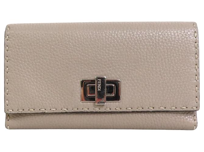 Fendi Peekaboo Cuir Gris  ref.984852