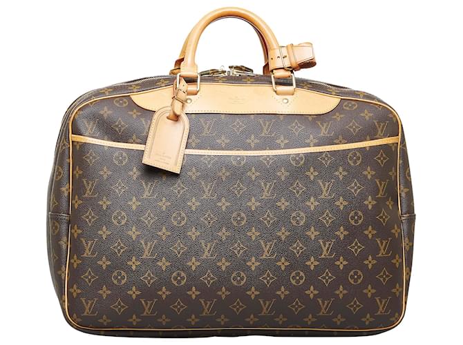 Brown Louis Vuitton Monogram Alize 24 Heures Travel Bag