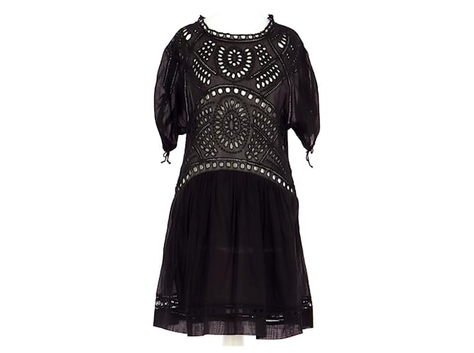 Isabel Marant Etoile robe Black Cotton  ref.985070